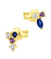 Beautiful Crystal Silver Stud Earring STS-7120